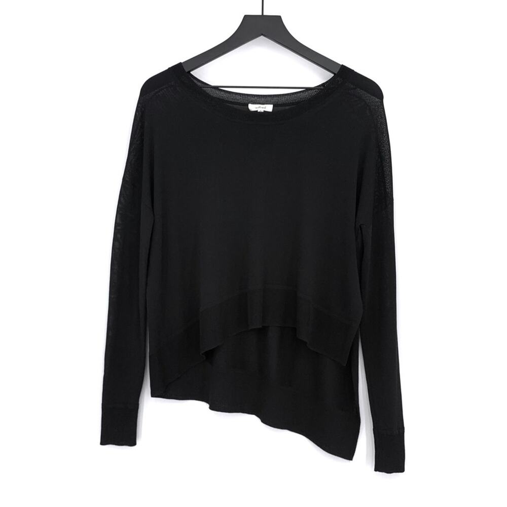 BABATON Librement Asymmetrical Knit Top Black S